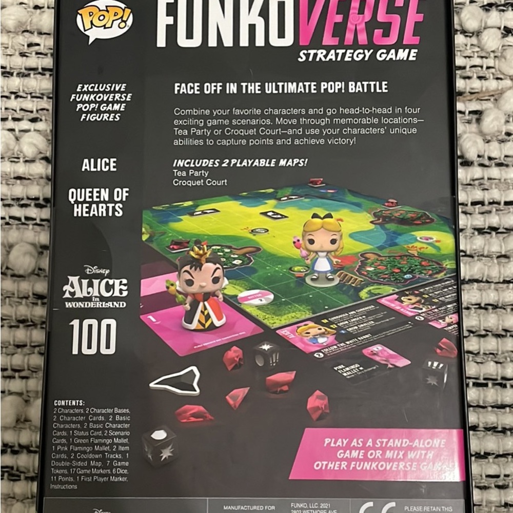 New in box funkoverse Alice in wonderland game